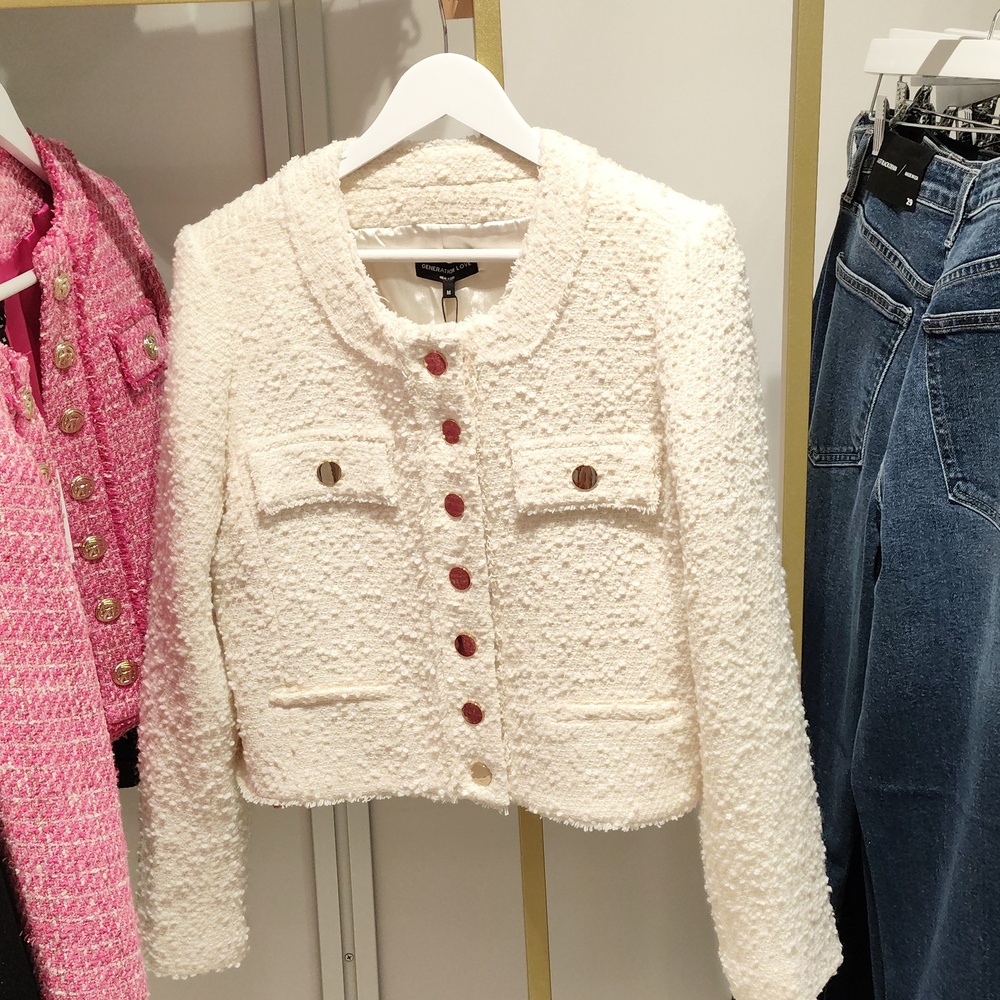Generation Love white tweed jacket/blazer